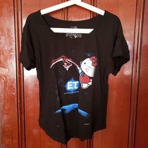 Hello Kitty x ET black T shirt